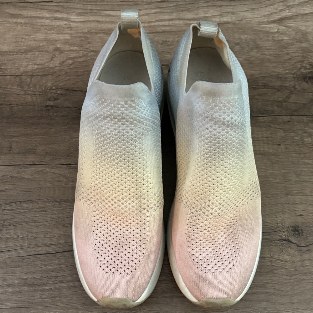 Gianni Bini Pink Blush Ombre Slip-On Knit Sneakers